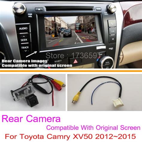 The need to view the backup camera but not being in reverse. For Toyota Camry XV50 2012~2016 RCA Original Screen Compatible / Car Rear View Camera Sets / HD ...
