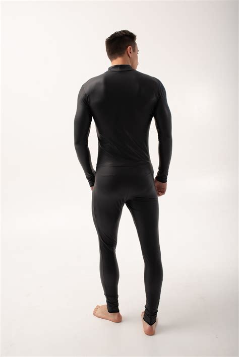 Zentai Mens Bodysuitwet Look Spandex Bodysuit Gay Faux Leather Romper Fetish Zentai