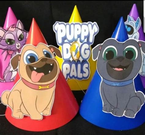 Puppy Dog Pals Birthday Party Hats Dog Themed Birthday Party Puppy