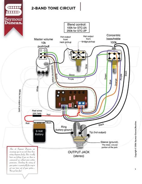 All the circuits that we're going to study in this lesson will use a battery as an energy supply. Wiring Diagrams - Seymour Duncan | Seymour Duncan ...