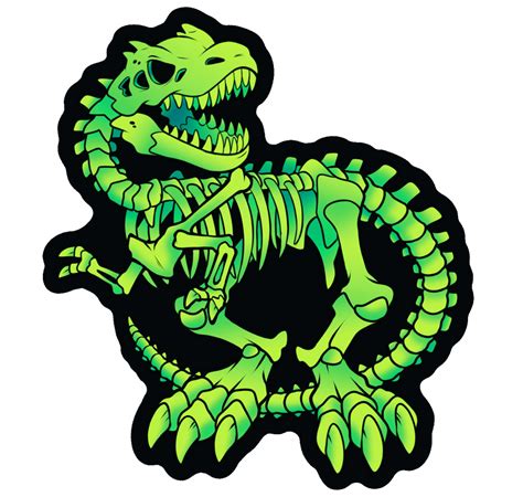 T Rex Bones Vinyl Sticker Muttasaur