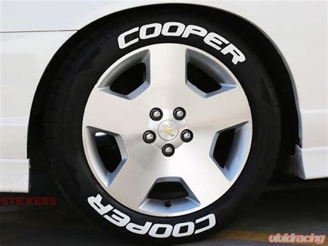 Tire Stickers Permanent Raised Rubber Lettering Cooper 8 Of Each