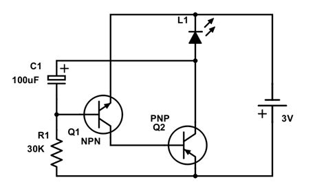 Circuit For Blinking Led