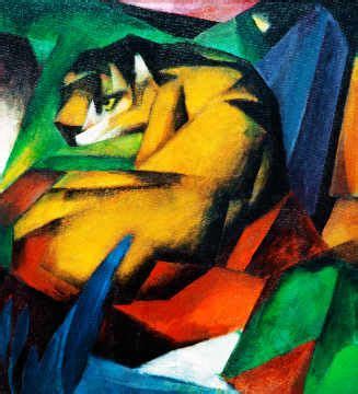 Franz Marc Der Tiger Meisterlich Franz Marc Wassily Kandinsky