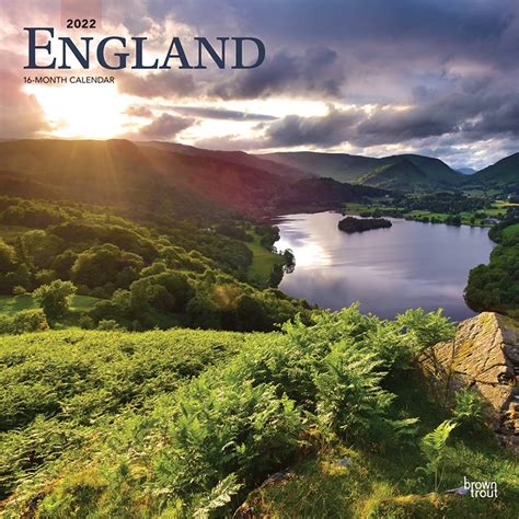 England 2022 12 X 12 Inch Monthly Square Wall Calendar Uk United