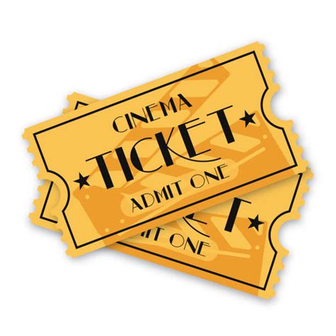 Cartoon Of A Admit One Ticket Template Illustrations Royalty Free