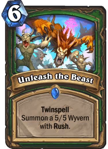 New Card - Unleash the Beast : hearthstone