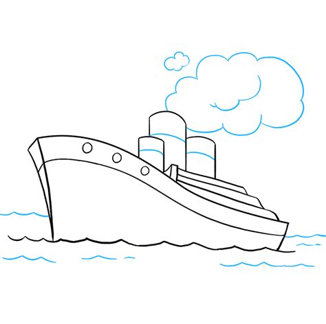 How To Draw A Ship Really Easy Drawing Tutorial