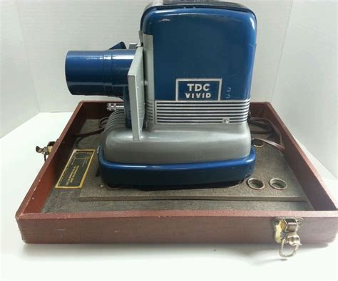 Vintage Rare Tdc Vivid Mainliner 300 Slide Projector In Case Good Bulb