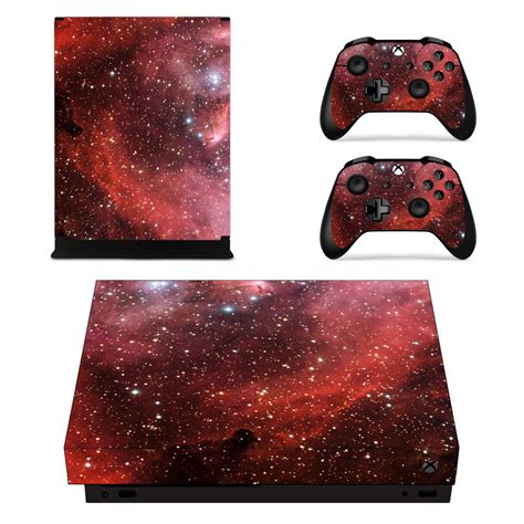 Galaxy Scene Decal Skin Sticker For Xbox One X Console And Controllers