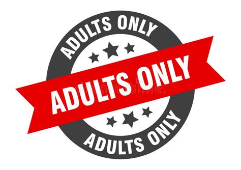 Adults Only Sign Stock Illustration Illustration Of Icon 19268689
