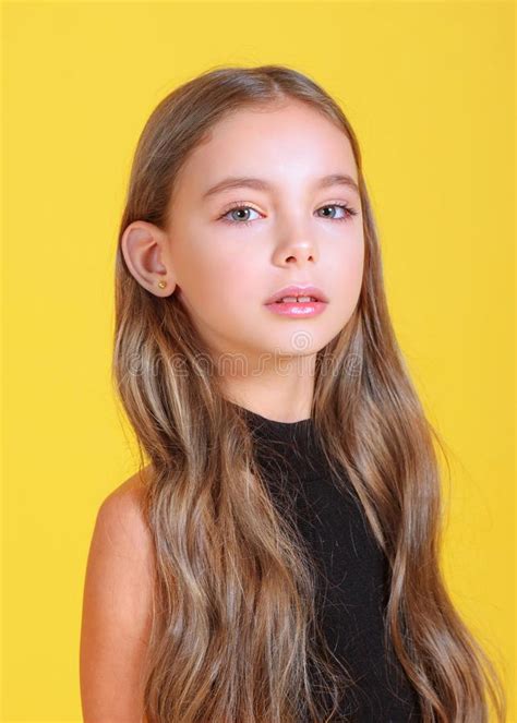 Portrait Of Little Model Girl Stock Image Image Of