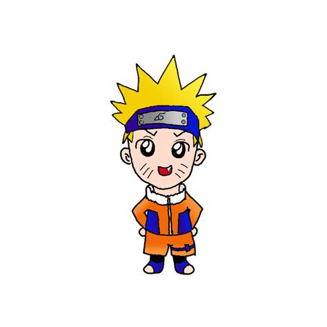 How To Draw A Cute Naruto Uzumaki Step By Step Easy Drawing Guides