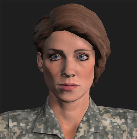 3d Military Female Soldier Turbosquid 1662635
