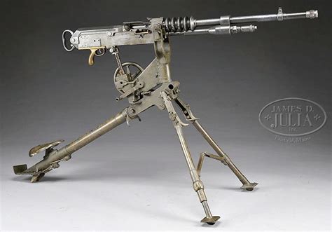 Hotchkiss Machine Gun M1914 8mm Lebel On Omnibus Tripod Candr Sn