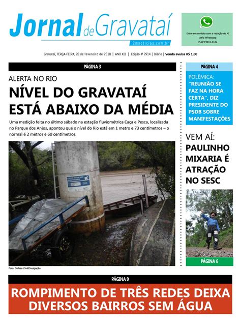 Jornal De Gravataí Terça Feira 20 De Fevereiro De 2018 Edição 2914 By Jornal De Gravataí Issuu