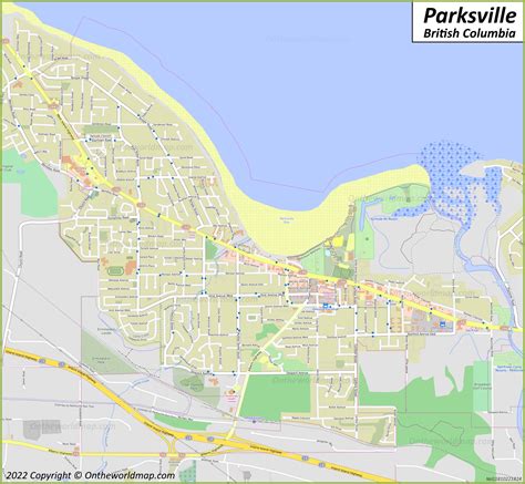 Parksville Map British Columbia Canada Detailed Maps Of Parksville