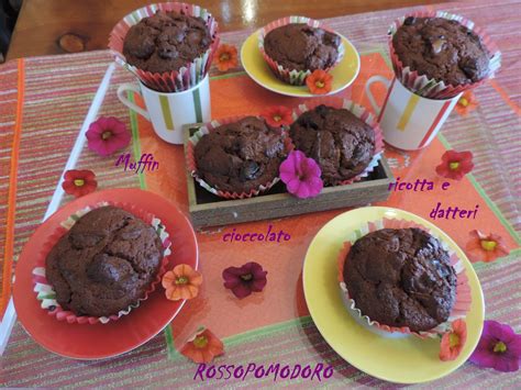 muffin ricotta cioccolato e datteri la cucina di fabiola