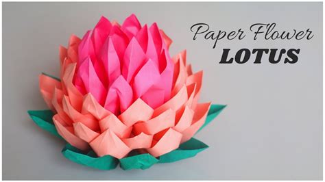 How To Make Lotus Paper Flowers Easy Origami Lotus Flower Tutorial