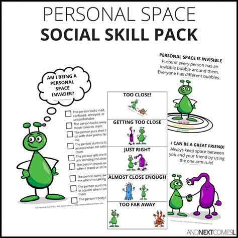 Personal Space Social Skill Pack And Next Comes L Hyperlexia Resources