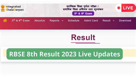 Career Lha Rbse 8th Result 2023 Live Updates Check Rajasthan Board