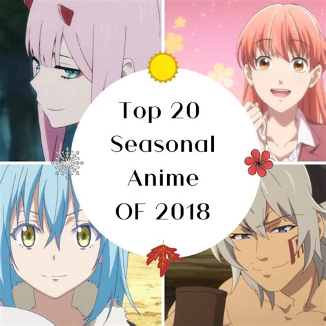 Top 20 Seasonal Anime Of 2018 All About Anime And Manga