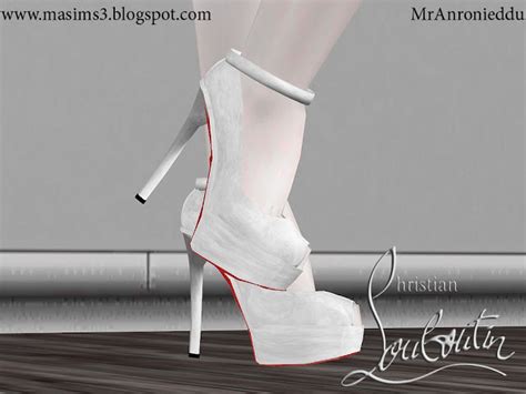 3d Peep Toe Ankle Strap Shoes The Sims 3 Catalog