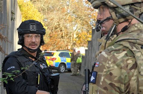 British Soldiers And Police Conduct Joint Anti Terrorism Drill Forces