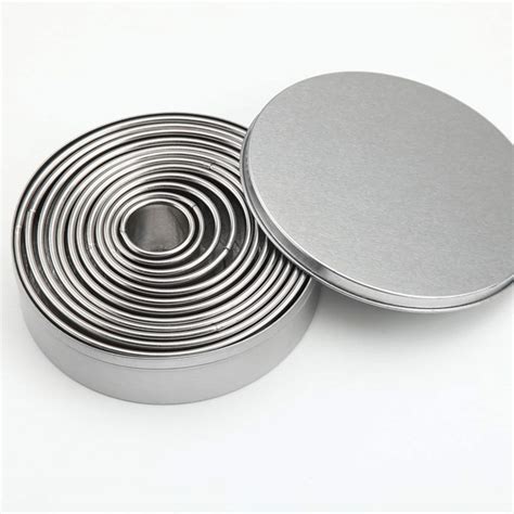 Round Cutters Set of 12 Stainless Steel Cake Decorating Tools Fondant