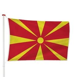 Vlag macedonië 150x225cm macedonische vlaggen materiaal spun 165gr/m2 spunpoly, met stevige vlaghaken rondom gezoomd. Vlag Macedonië Kopen? Online uw Macedonische vlag ...