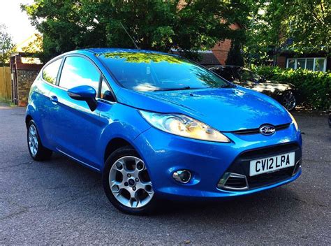 2012 Ford Fiesta 14 Automatic 3dr Blue Only 30k Miles Fully Loaded
