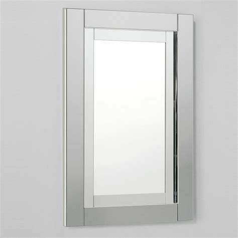 It features the look of an upscale framed mirror, is handmade from real wood, and sits closer to the wall. Robern Candre 20" x 30" Mirrored Recessed Electric ...
