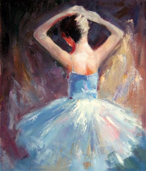 20 X 24 Inches Figurative Ballerina 001 Oil On Canvas Painting