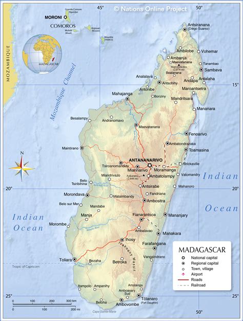 Map Of Madagascar Nations Online Project