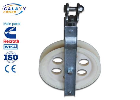Single Sheave Rope Pulley Block 5 55kn Rated Load Wire Stringing Blocks