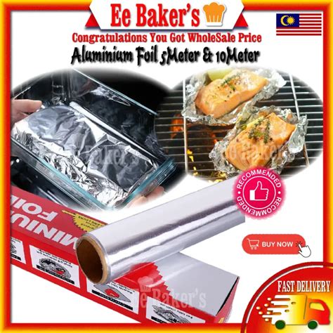 Aluminium Foil Bbq Baking Foil Kerajang Aluminium Cake Foil Kitchenware