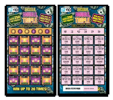 Il Lottery Single Double Triple Scratch Off Game