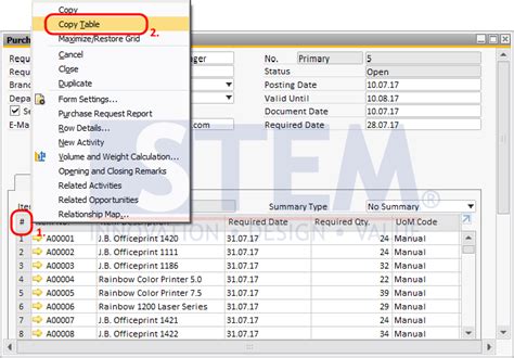 Copy Data Between Ms Excel And Sap Business One Sap Business One