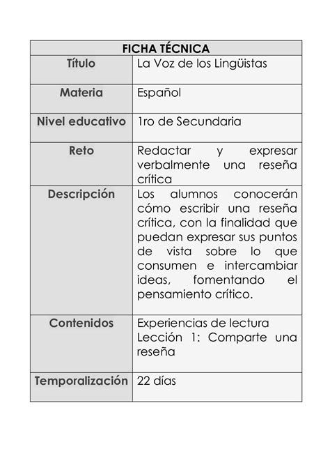 Calaméo Ficha Técnica