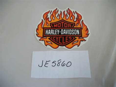 Harley Davidson Flame Bar And Shield Sticker Decal Large Set Of 2 20