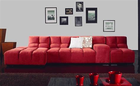 Unique Modern Leather L Shape Sectional Contemporary Sectional