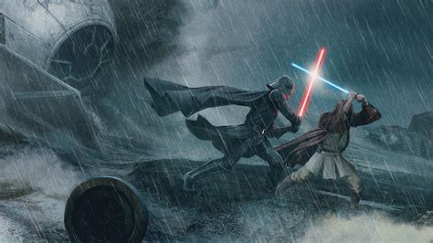 Darth Vader Vs Obi Wan Kenobi Wallpapers Wallpaper Cave