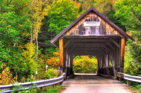 New Hampshire Covered Bridges Bump Covered Bridge No 9 Over Beebe