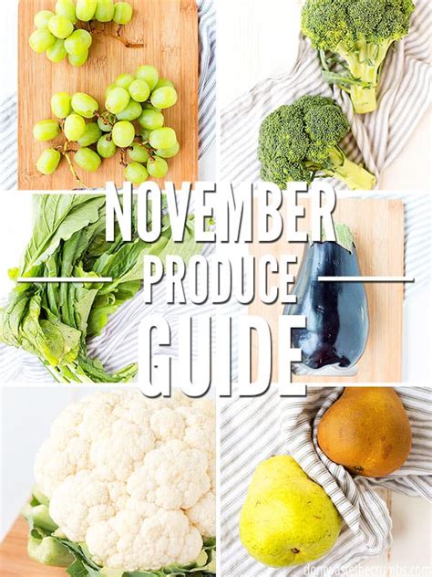 Seasonal Produce Guide For November Dont Waste The Crumbs