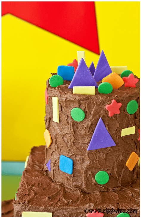 Shapes And Colors Birthday Party Cakewhiz