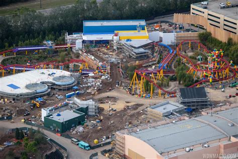 Photos Aerial Views Of Toy Story Land Construction At Disneys