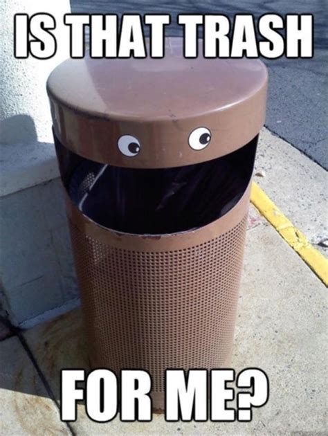 Happy Trash Can Funny Pictures