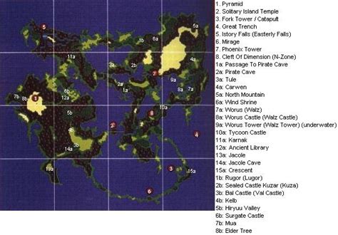 Ff5 World Map World Map Gray