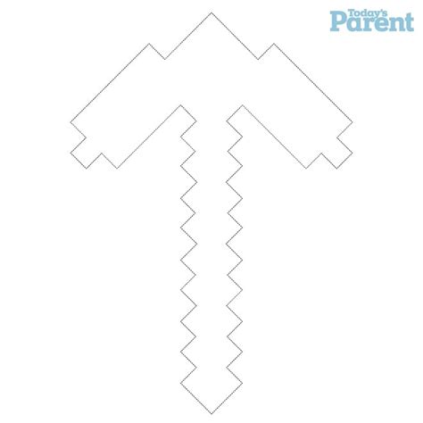 Minecraft Pickaxe Coloring Page Coloring Pages Hot Sex Picture