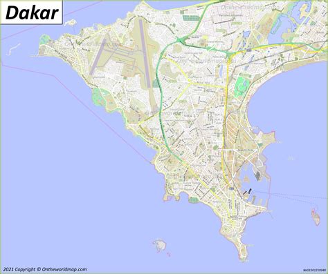 Dakar Map Senegal Maps Of Dakar
